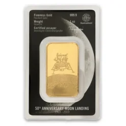 Heraeus 1 Unze Goldbarren Mondlandung