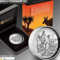 High Relief Känguru 2014 1 Oz Silber *