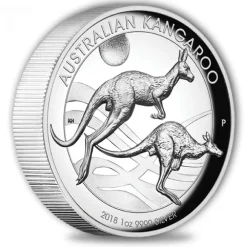 High Relief Känguru 2018 1 Oz Silber *