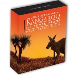 High Relief Känguru 2018 1 Oz Silber *