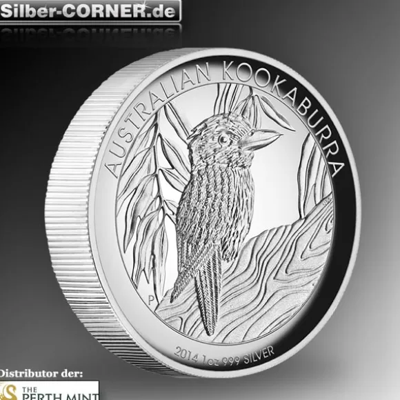 High Relief Kookaburra 1 Oz Silber 2014 + Box +CoA*