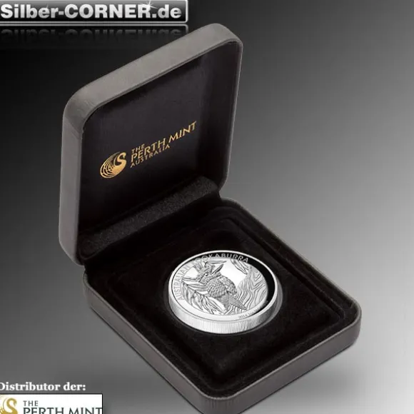 High Relief Kookaburra 1 Oz Silber 2014 + Box +CoA*