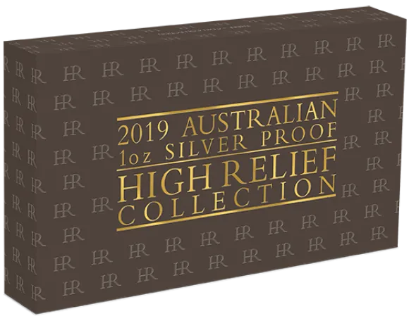 High Relief Three Coin Set 3 x 1 Oz Silber 2019 + Box +Zertifikat*