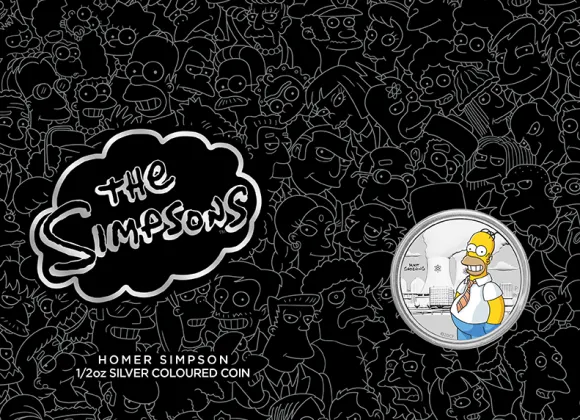 Homer Simpson 1/2 Oz Silber 2020 im Blister*