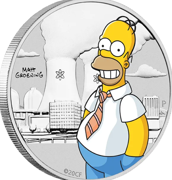 Homer Simpson 1/2 Oz Silber 2020 im Blister*
