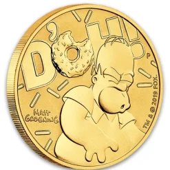 Homer Simpson 1 Unze Gold 2020