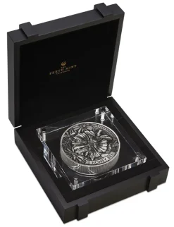 Honey Bee - 2 Kg Silber Antik Finish High Relief 2024 + Box +COA*