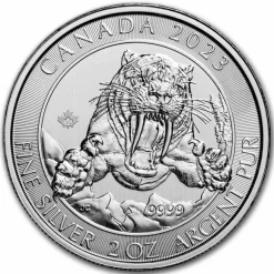 Ice Age Smilodon 2 Oz Sliber 2023*