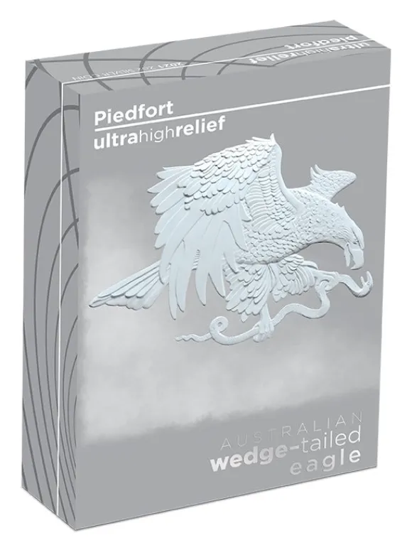 II Wahl Wedge Tailed Eagle 2 Oz Silber Ultra High Relief Reverse Proof 2021 +Box +COA*