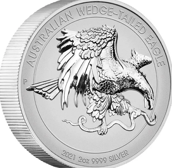 II Wahl Wedge Tailed Eagle 2 Oz Silber Ultra High Relief Reverse Proof 2021 +Box +COA*