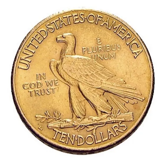 Indian Head 10 Dollar Goldmünze verschiedene Jahrgänge