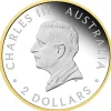 125 Jahre Perth Mint 2 Unzen Silber Proof vergoldet + Box +COA