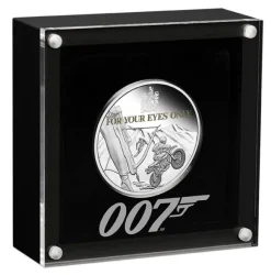 James Bond 007 - For Your Eyes Only - 1 Oz AG 2022 +Box +COA*