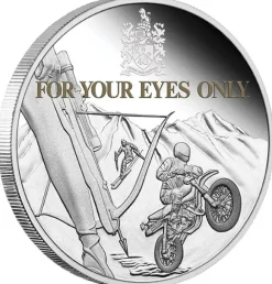 James Bond 007 - For Your Eyes Only - 1 Oz AG 2022 +Box +COA*
