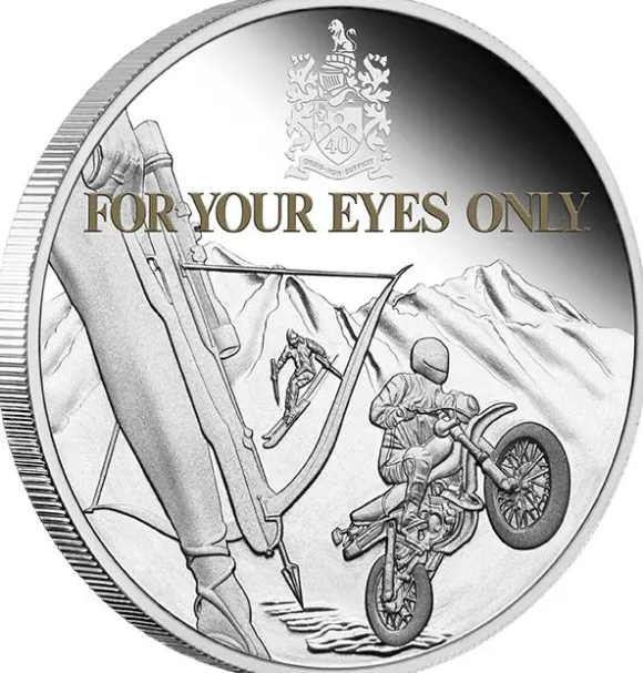 James Bond 007 - For Your Eyes Only - 1 Oz AG 2022 +Box +COA*