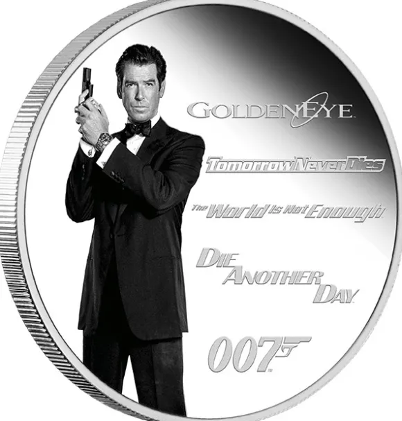 James Bond Legacy - Pierce Brosnan - 1 oz Silber Proof 2024 +Box +COA*