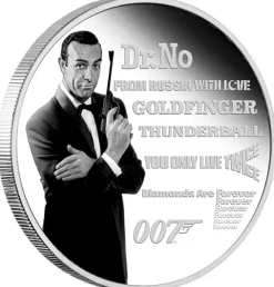 James Bond Legacy Serie 1 Unze Silber 2021 Sean Connery + Box +COA*