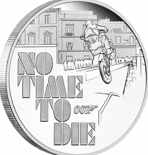 James Bond - No Time to Die - 1 Oz Silber Proof 2020 +Box +COA*