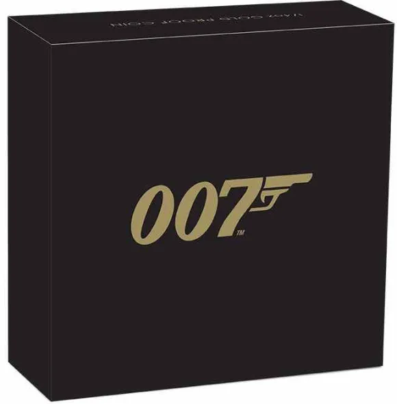 James Bond 007 1/4 Oz Gold Proof 2020 +Box +COA