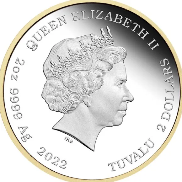 James Bond - 60 Years of Bond - 2 Oz Silber PP vergoldet + Box +COA*