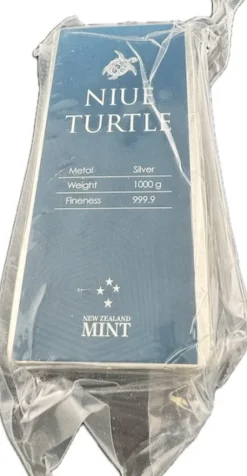 1 Kg Münzbarren Silber Niue-Turtle New Zealand Mint 30 NZD *