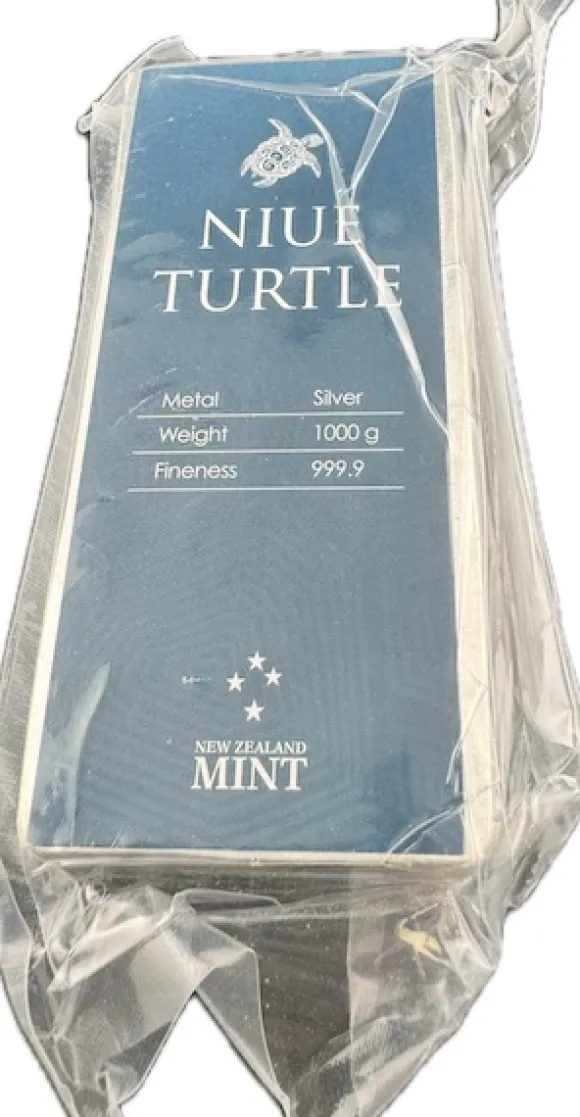 1 Kg Münzbarren Silber Niue-Turtle New Zealand Mint 30 NZD *