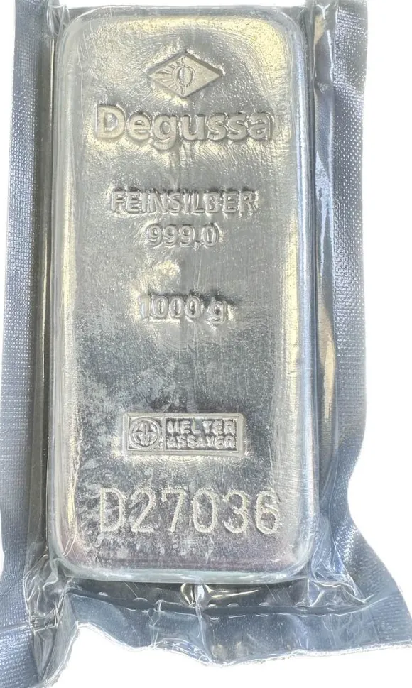 1 KG Silberbarren 999 - verschiedene Hersteller