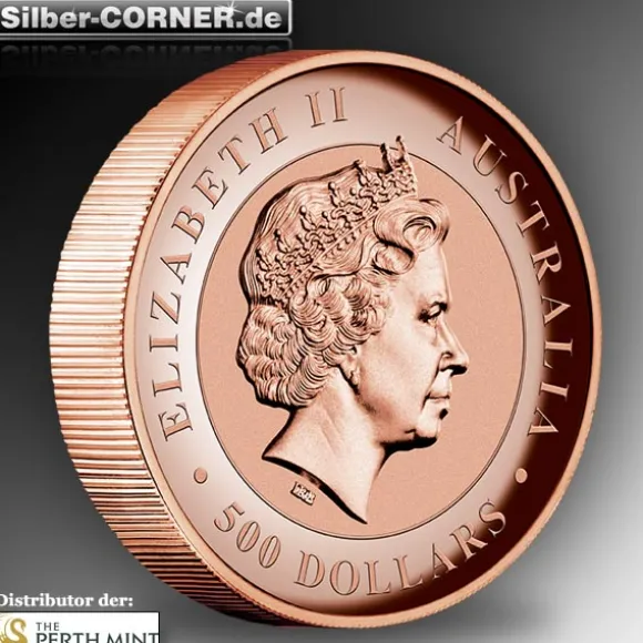 Kimberley Sunset 2 Oz Gold High Relief Pink