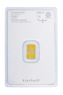 Kinebarren 1 Gramm Goldbarren Heraeus
