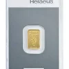 Kinebarren 2 Gramm Goldbarren Heraeus