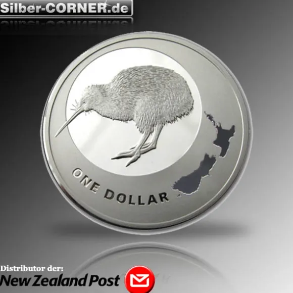 Kiwi 2009 1 Oz Silber Proof + Box + COA*