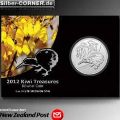Kiwi 2012 1 Unze Silber im Blister Treasures Coin*