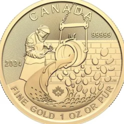 Klondike Gold Rush - From Dore to refined Gold - 1 Unze Gold 2024