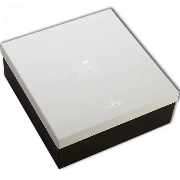 Känguru 2 KG Silber - High Relief - Antik Finish +Box 2019*