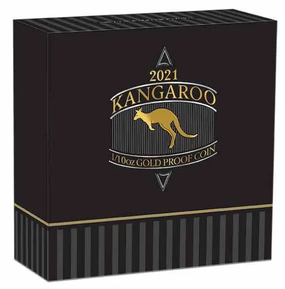 Känguru 1/10 Oz Gold Proof 2021 + Box + Zertifikat