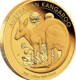 Känguru 1/10 Oz Gold Proof 2021 + Box + Zertifikat