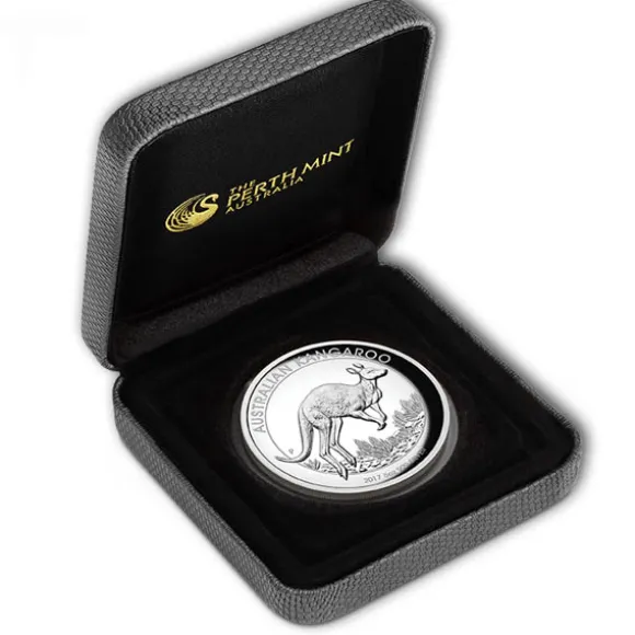 Känguru 5 Oz Silber High Relief 2017 + Box +COA*