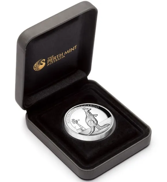 Känguru 1 Oz Silber High Relief 2012 +Box +COA*