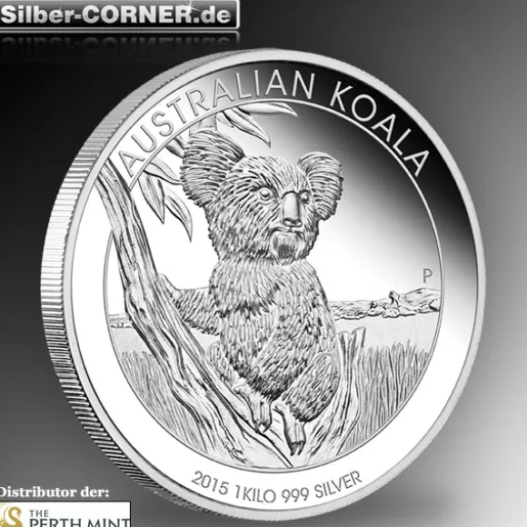 Koala 1 KG Silber 2015 Proof + Box + CoA *