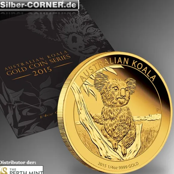 Koala 2015 1/4 Oz Gold Proof + Box + CoA