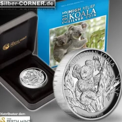 Koala 1 Oz Silber High Reief Proof 2013+ Box +CoA*