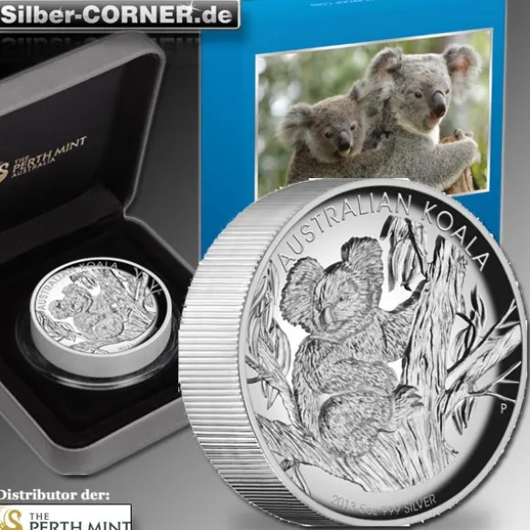 Koala 5 Oz Silber High Relief 2013 + Box + COA*