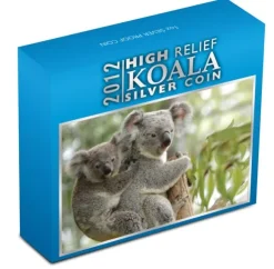 Koala 1 Oz Silber High Relief Proof 2012 + Box + CoA *