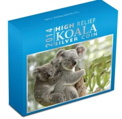 Koala 1 Oz Silber High Relief Proof 2014 + Box + CoA*