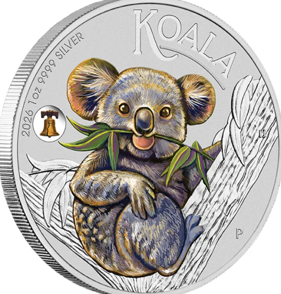 Koala Privy Mark Liberty Bell 1 Oz Sliber 2026 - ANA Coin Show Special