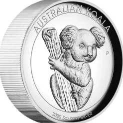 Koala 5 Unzen Silber High Relief 2020 + Box + COA*