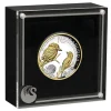 Kookaburra - High Relief - Gilded - 2 Unzen Silber 2023 +Box + CoA*