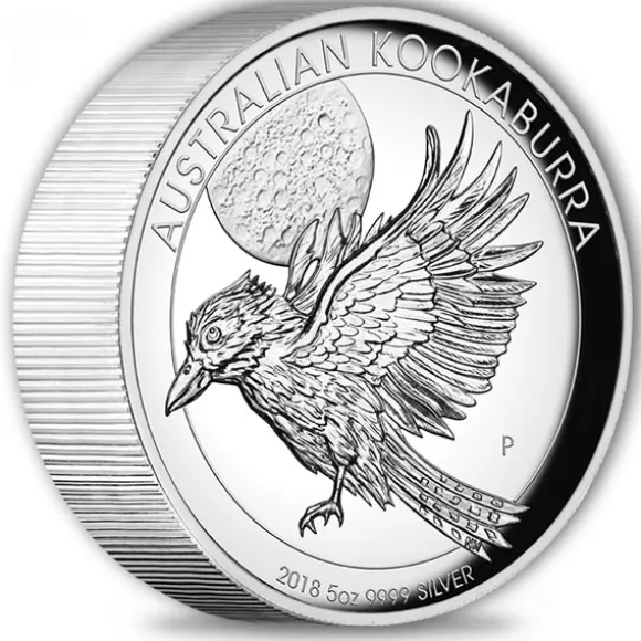 Kookaburra - High Relief -5 Oz Silber 2018 +Box +COA *