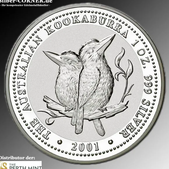 Kookaburra 2 Oz Silber 2001*