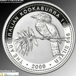 Kookaburra 2 Oz Silber 2000*